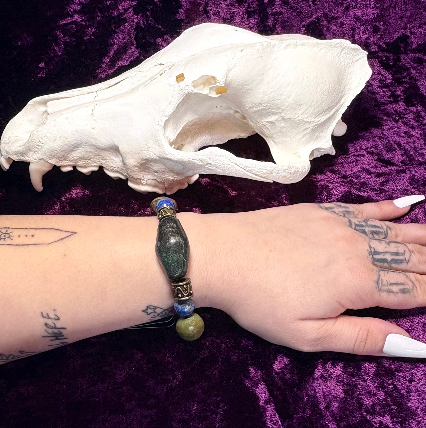 Crystal and Stone Bracelet