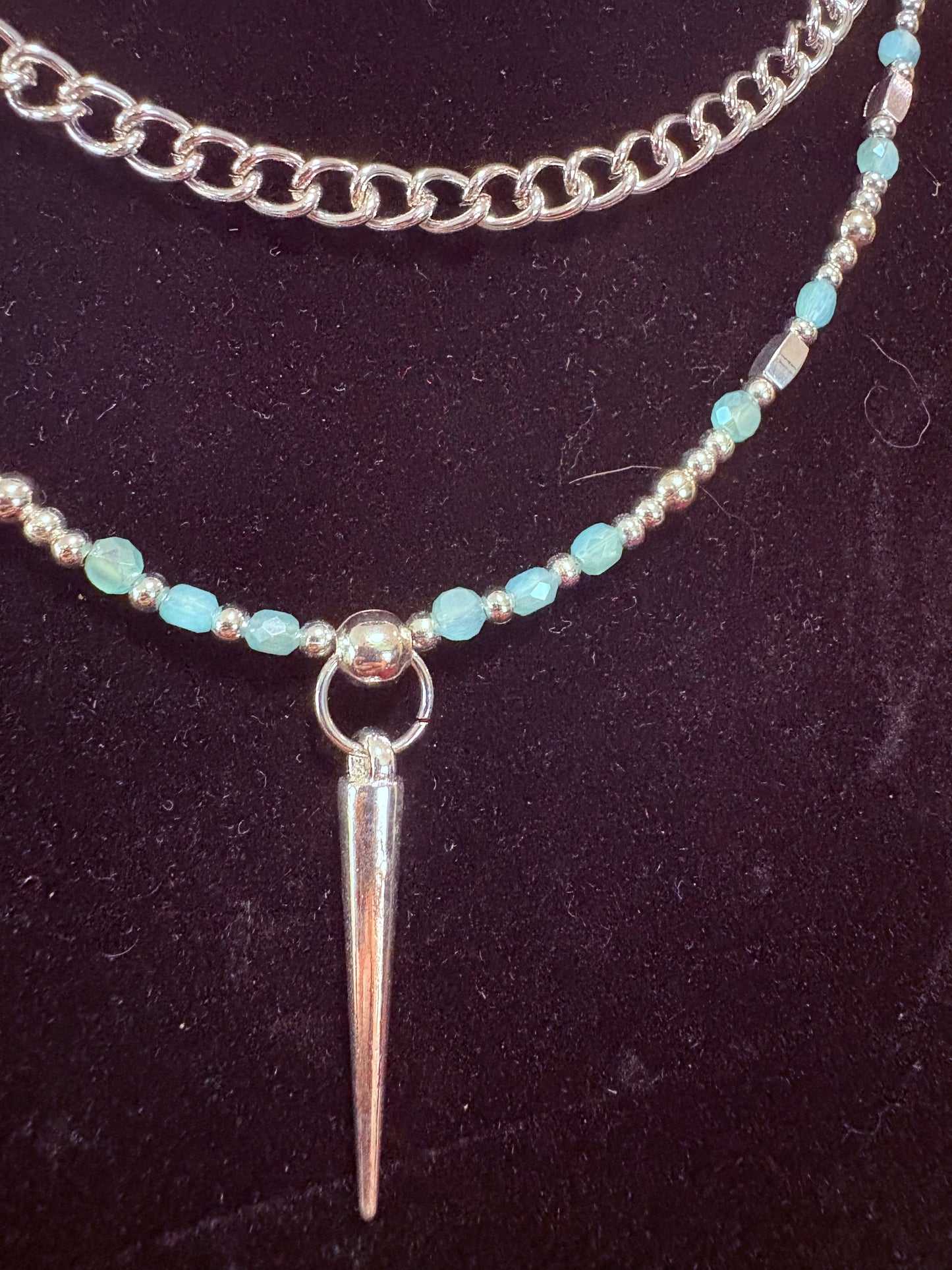 Spike and Chain Necklace
