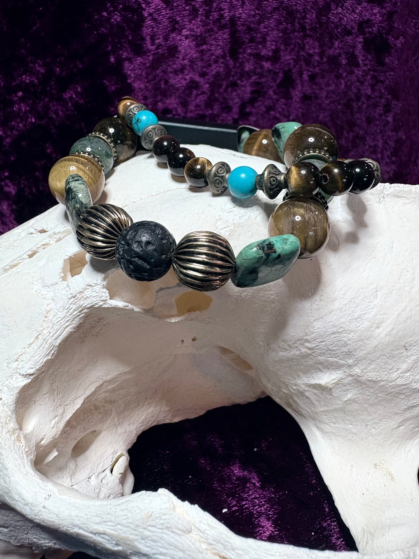 Stone Bead Bracelets (set of 2)