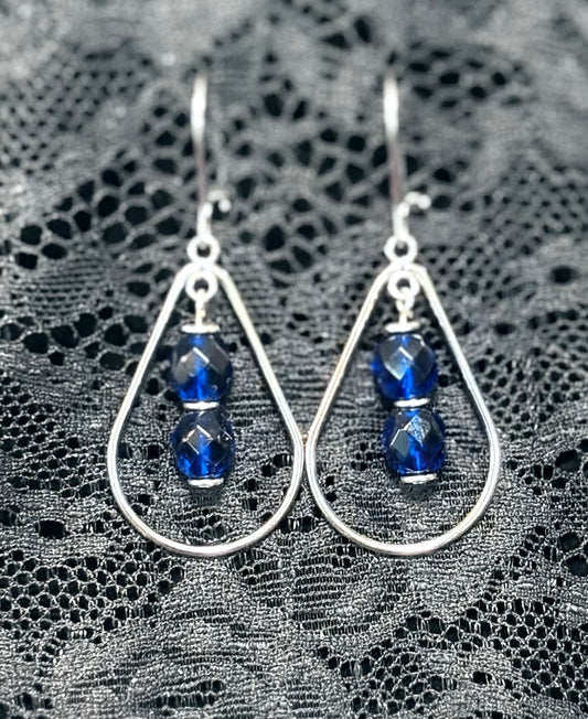 Blue Dangle Earrings