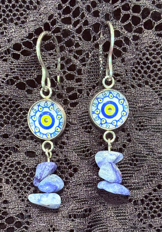 Blue Aventurine Earrings