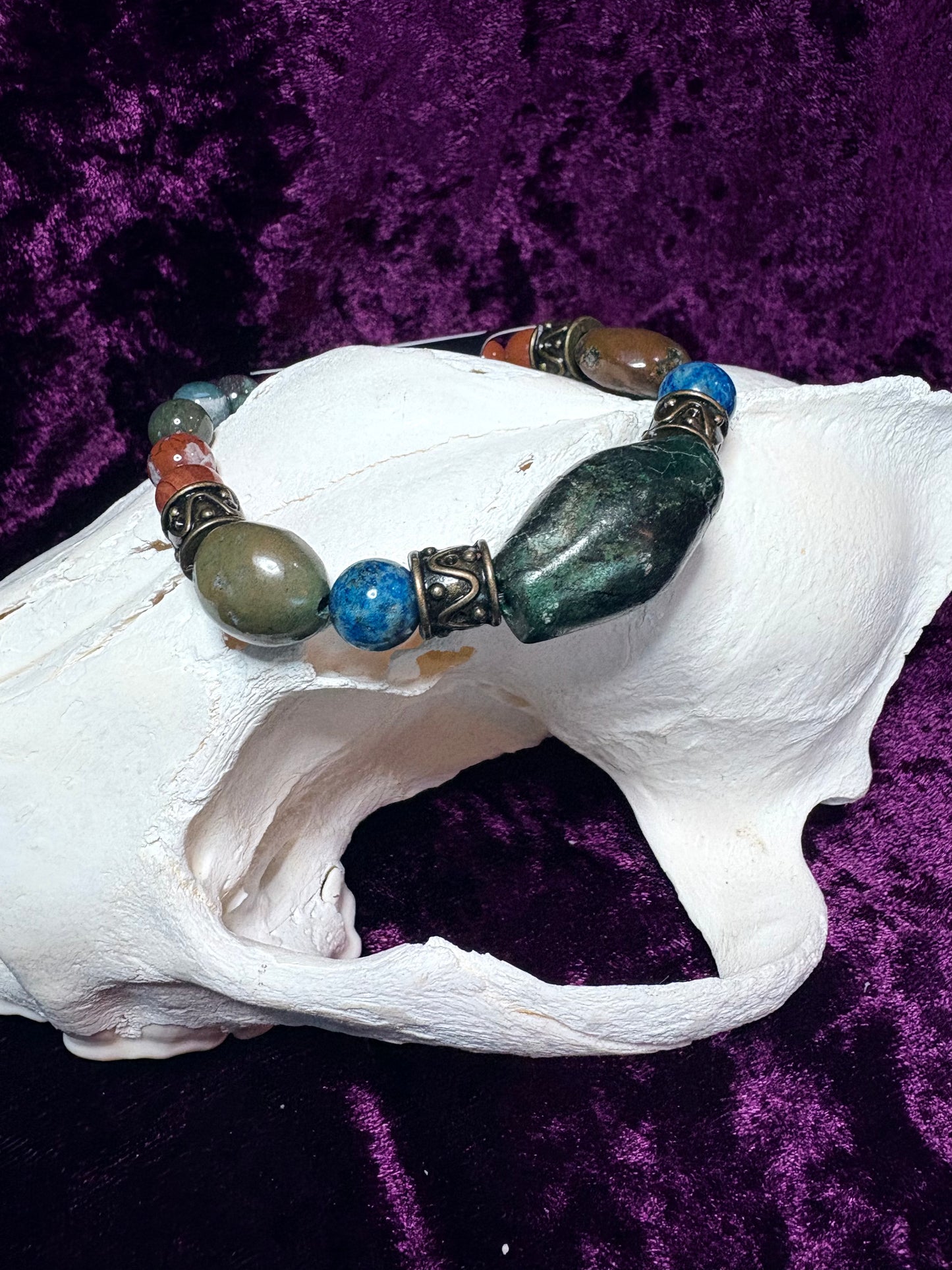 Crystal and Stone Bracelet