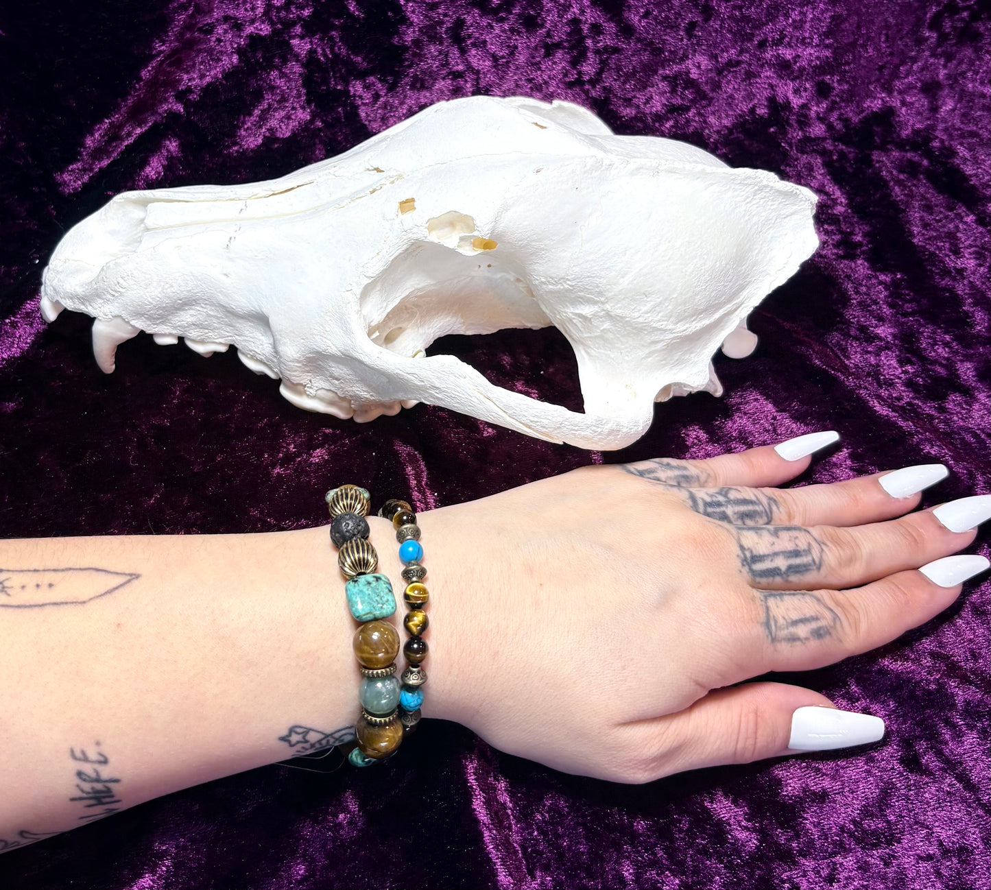 Stone Bead Bracelets (set of 2)