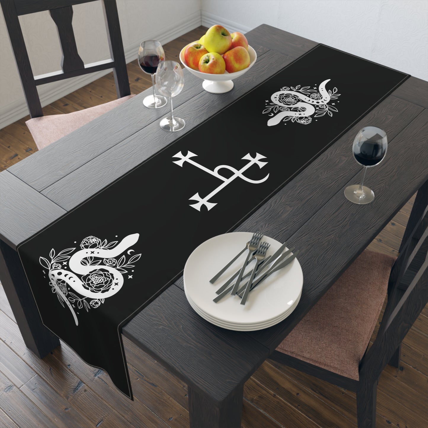 Lilith Serpant Altar Cloth, Black