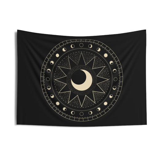 Moon Phase Wall Tapestry/Altar Cloth