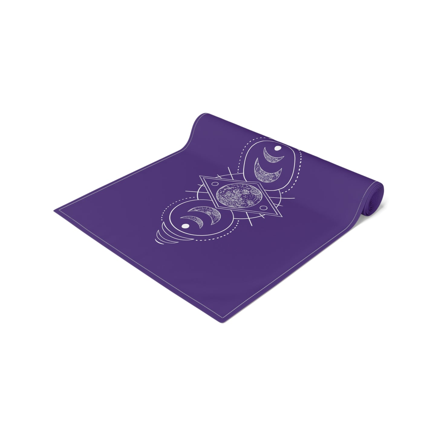 Triple Moon Phase Altar Cloth, Purple