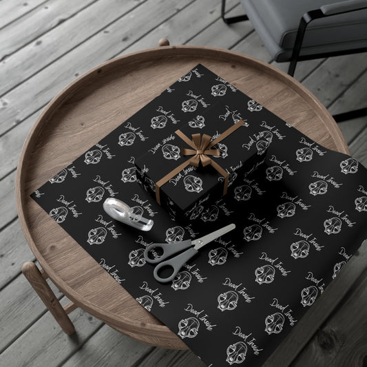 Dead Inside Cat Skull Gift Wrap