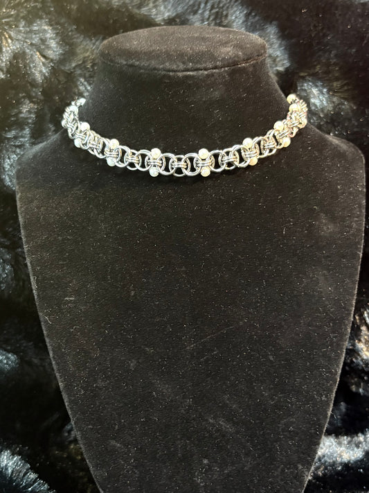 Helm Weave with Pearl Beads