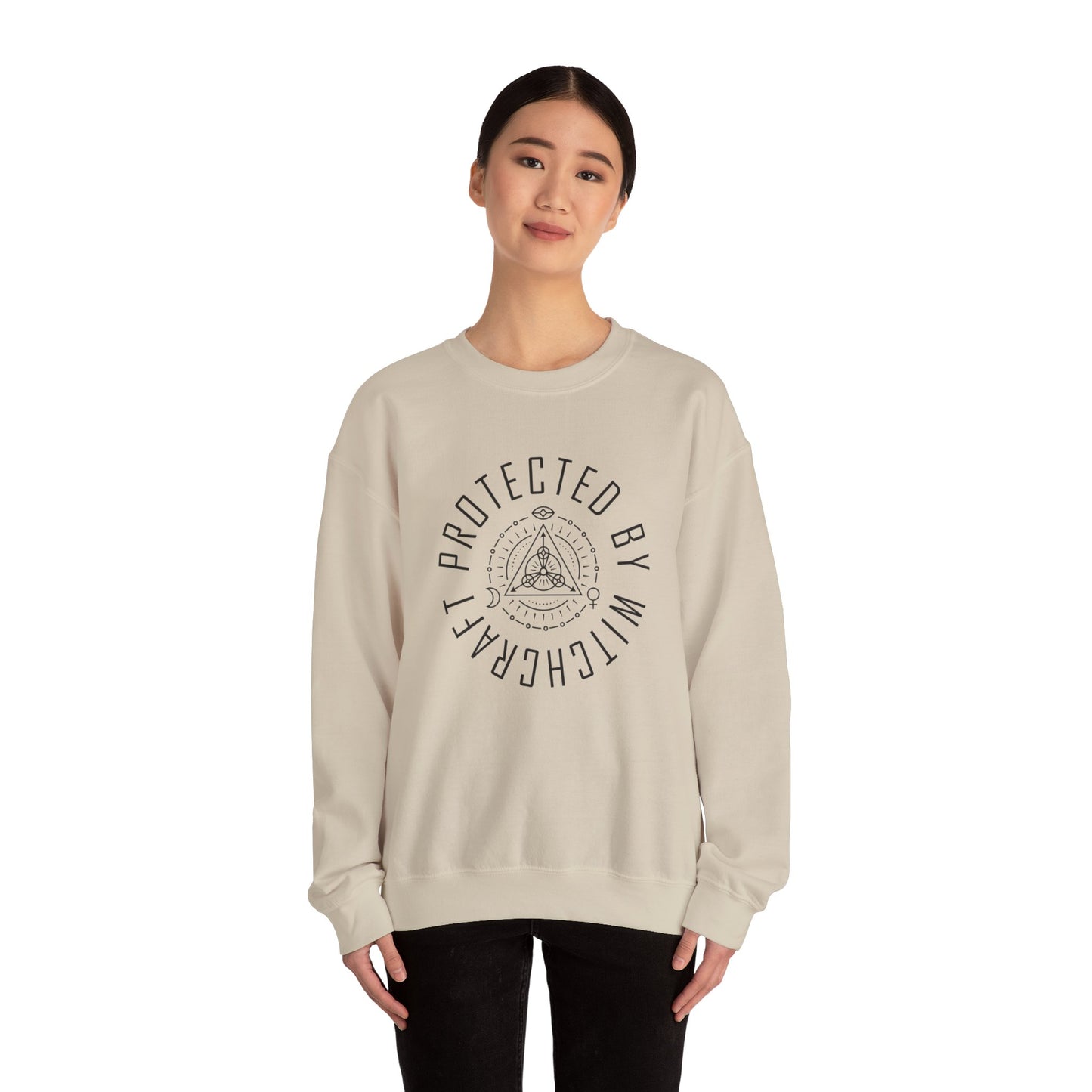 Protected by Witchcraft Crewneck Sweatshirt