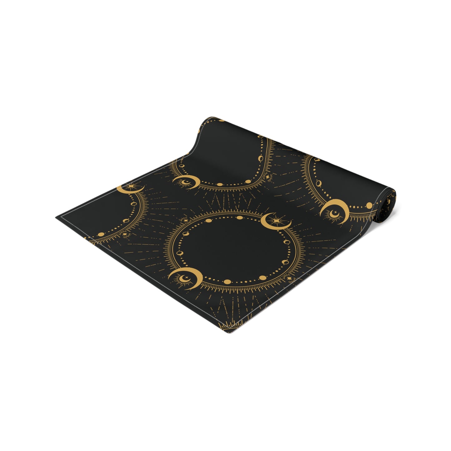 Gold Moon Phase Patterned Altar Cloth