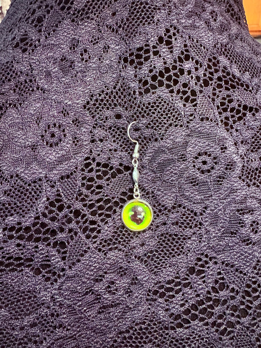 Single Green Eye Earring